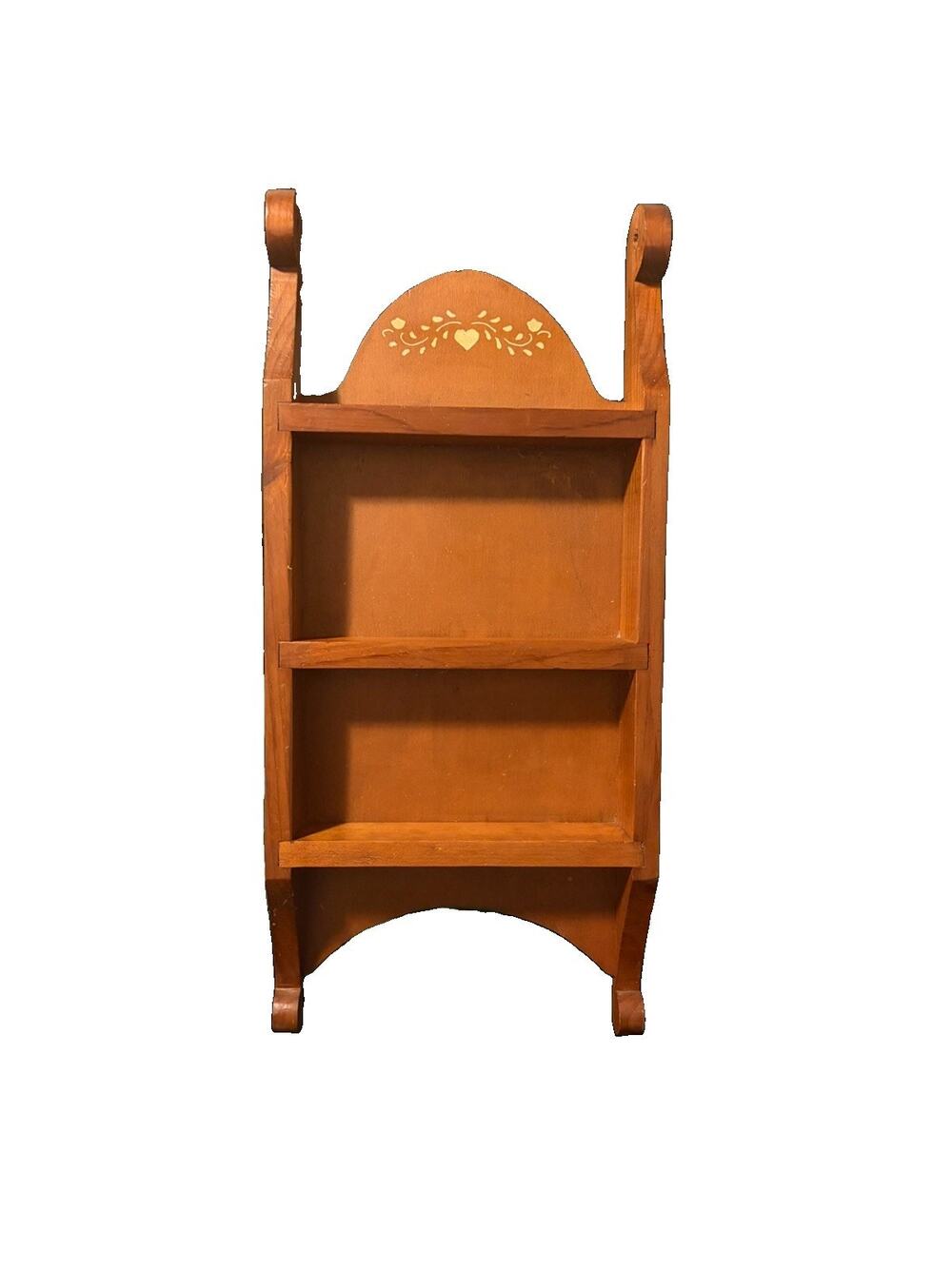 Vintage 3 Tiered Folk Art Decorative Shelf For Spices Or Figurines {Primitive)